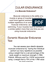 What Is Muscular Endurance?