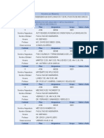 Horarios Por Maestría