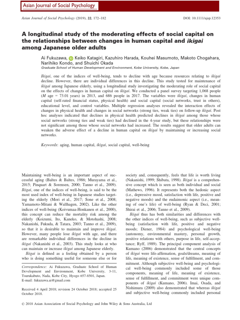 A Longitudinal Study of The Moderating Effects of Social Capital On The ...