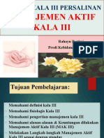 Manajemen Aktif Kala Iii