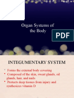 Organ Systems of The Body