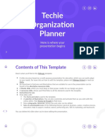 Techie Organization Planner by Slidesgo