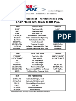 Data Sheet Drill Pipe