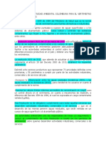 Analisis de Normatividad Ambiental Colombiana para El Vertimietno de Aguas Residuales