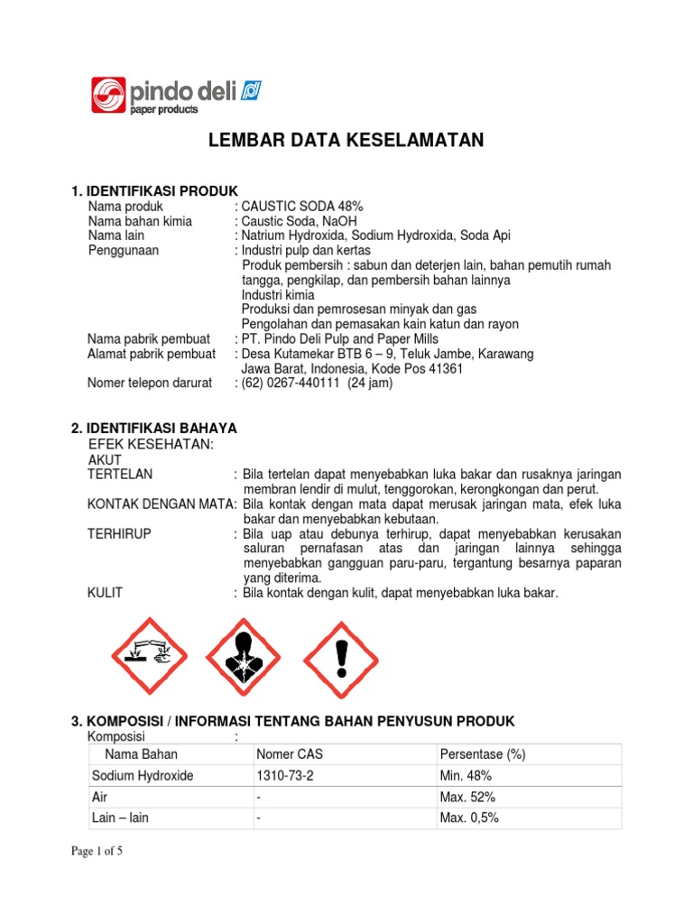 MSDS Naoh 48 PDF
