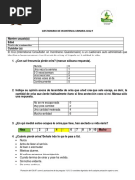 Cuestionario ICIQ-SF de Incontinencia Urinaria | PDF