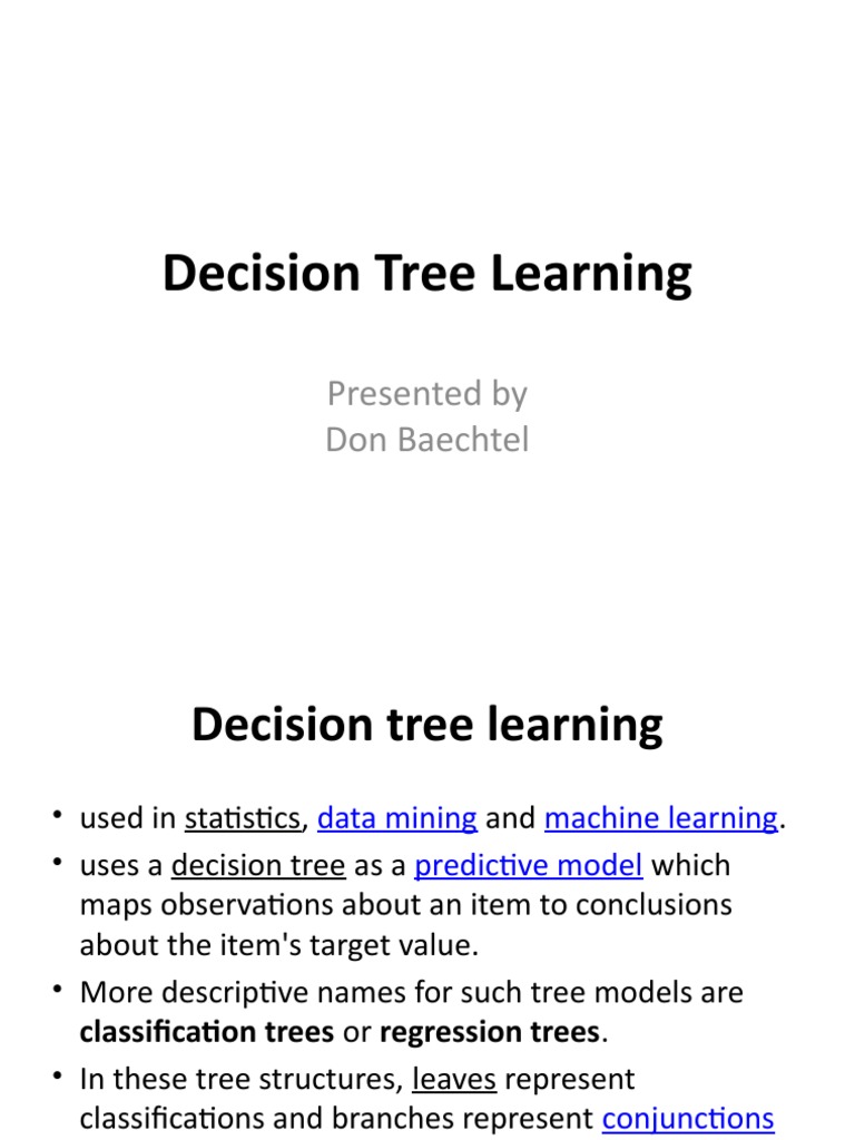 Decision Tree Learning | PDF | Computer Programming | Computing