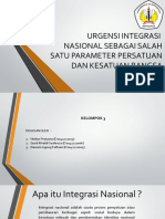 Materi Presentasi Kelompok 3 Kewarganegaraan Urgensi Integrasi Nasional Sebagai Salah Satu Parameter Persatuan