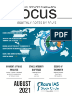 Rau's IAS Focus Magazine - August 2021