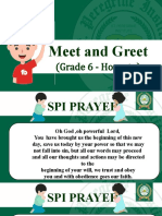 Meet and Greet: (Grade 6 - Honesty)
