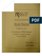 PRSSA Challenge Certificate of Participation
