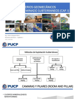 Consideraciones Geomecánicas para Mpetodos de Minado Subterraneo Cap I