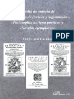 Estudio de Autoría de Los Trabajos de Persiles y Sigismunda, Philosophía Antigua Poética y Novelas Ejemplares