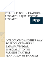 Title Defense in Practical Research 1