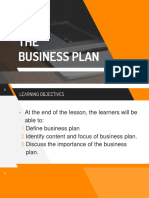 Lesson 4 - The Business Plan