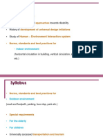 Syllabus: Need Disability Approaches Development of Universal Design Initiatives