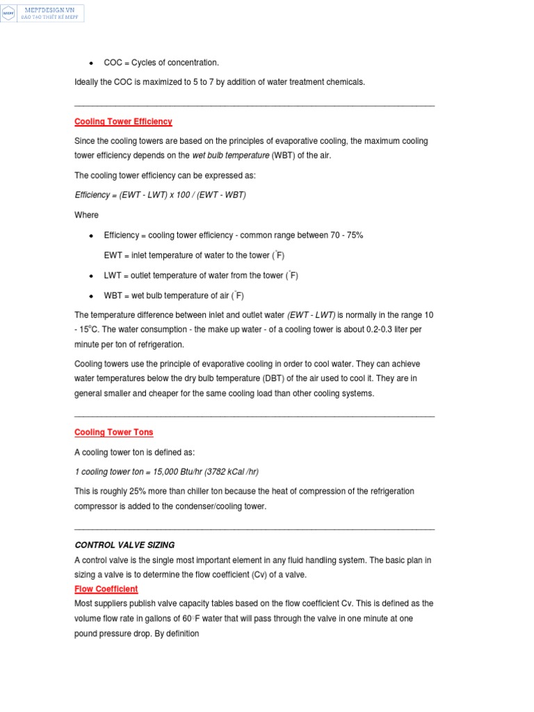 Cooling Tower Efficiency Guide | PDF