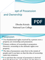 1.4. Concept of Possession and Ownership: Dhruba Koirala National Law College