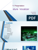 A Presentation: Gesture Vocalizer