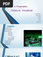 A Presentation: Gesture Vocalizer