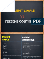 present simple vs present continuous