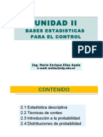 Unidad 2 Bases Estadisticas para El Control - A