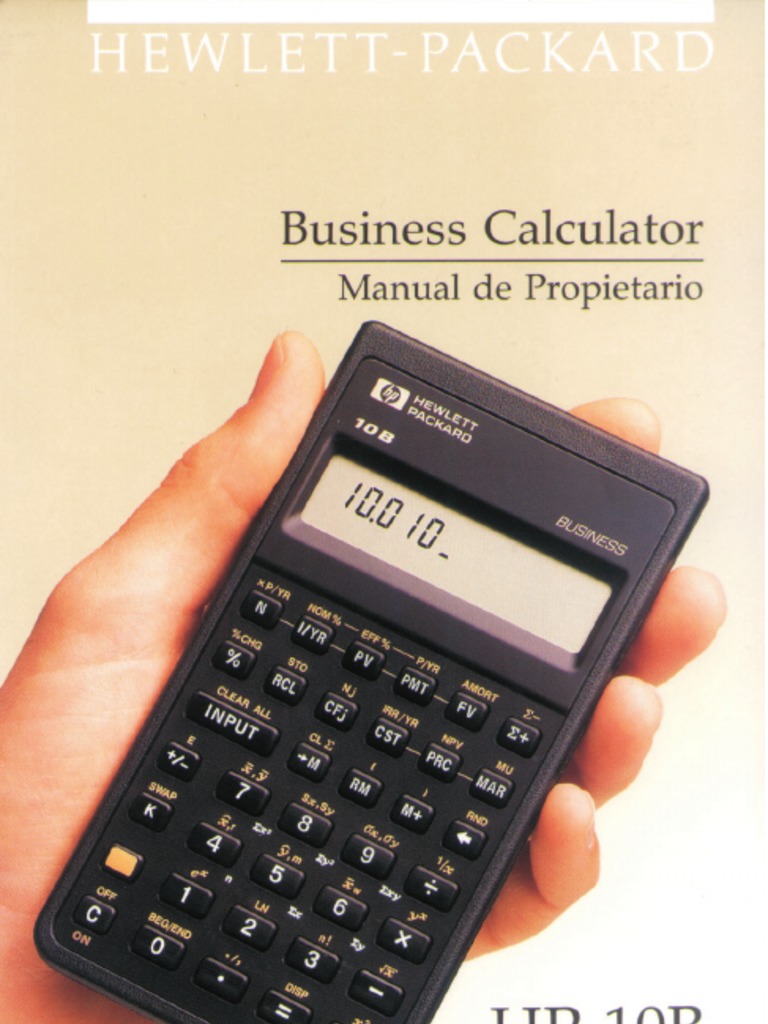 Manual HP 10B | PDF