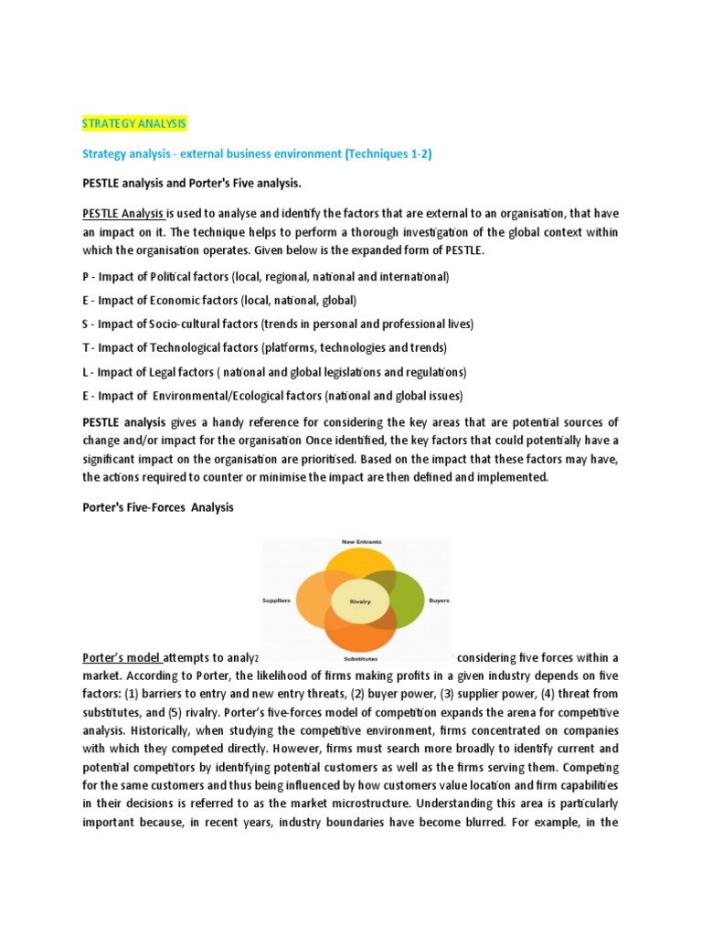 Strategy Analys | PDF | Strategic Management | Swot Analysis