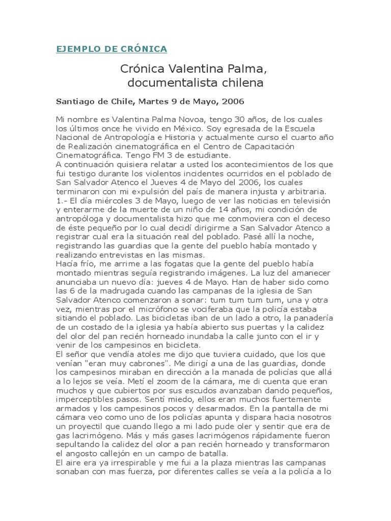 Ejemplo de Crónica PDF México Chile