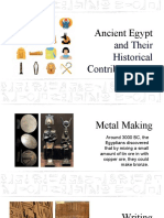 Ancient Egypt: and Their Historical Contributions To Society