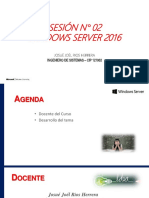 2 Sesión N° 02 - Windows Server 2016