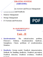 2 - UNIT- II -  Synchronization and Deadlocks (1)
