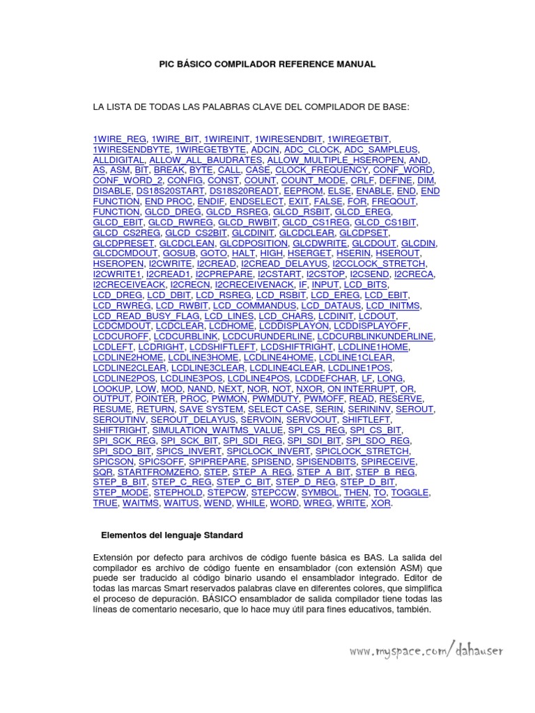 Manual Pic Basic en Español | PDF | Assembly Language | Computer Program
