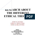 Research On Ethical Theories