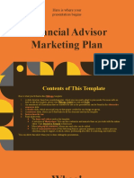 Financial Advisor Marketing Plan: Here Is Where Your Presentation Begins