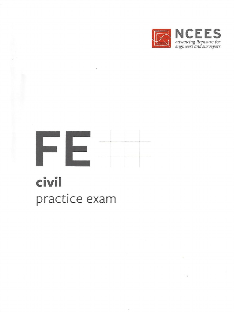 NCEES - FE Civil Practice Exam (Effective With Exams Beginning