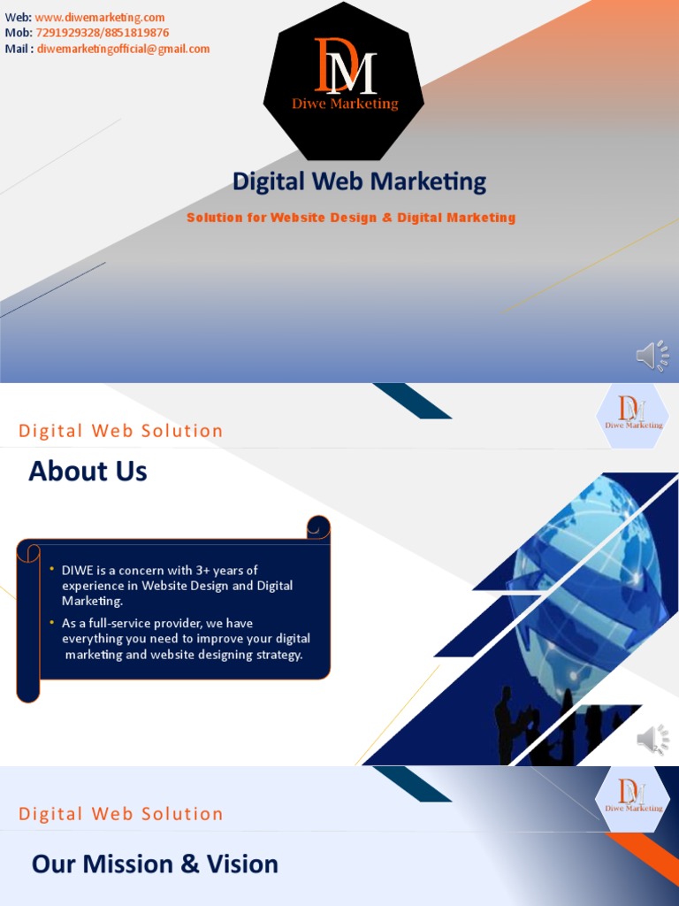 Diwe Marketing Solution2 | PDF | Search Engine Optimization | Web Design