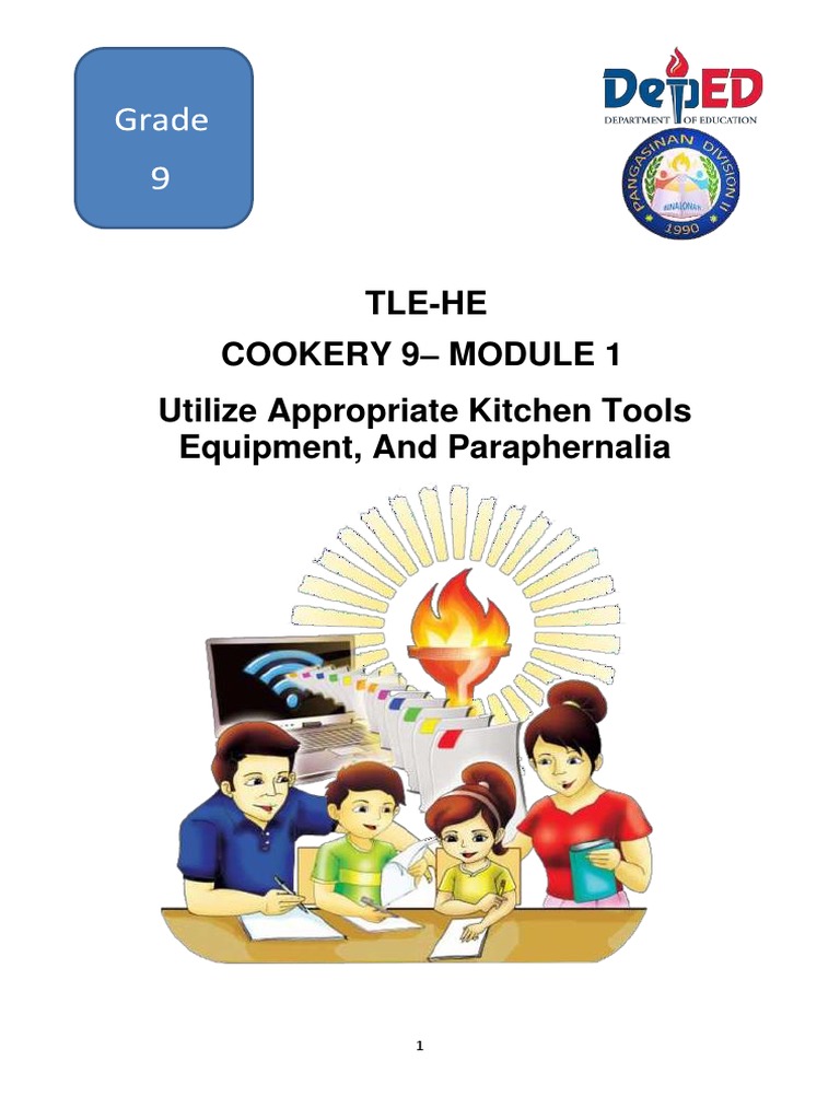Q1 MODULE1 G9 Cookery BautistaNHS | PDF | Cookware And Bakeware ...