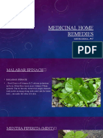 Medicinal Home Remedies: Materia Medica
