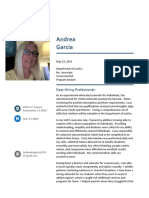 Andrea Garcia: Dear Hiring Professional