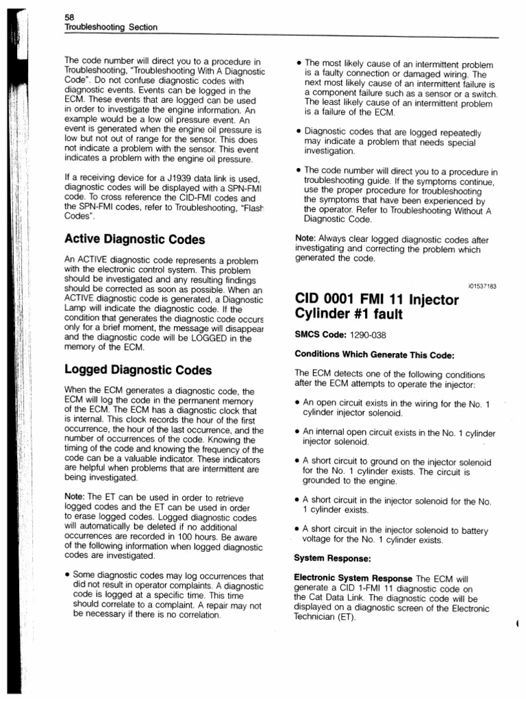 CAT Troubleshooting Section PDF