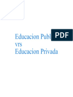 Educacion publica vrs Educacion Privada