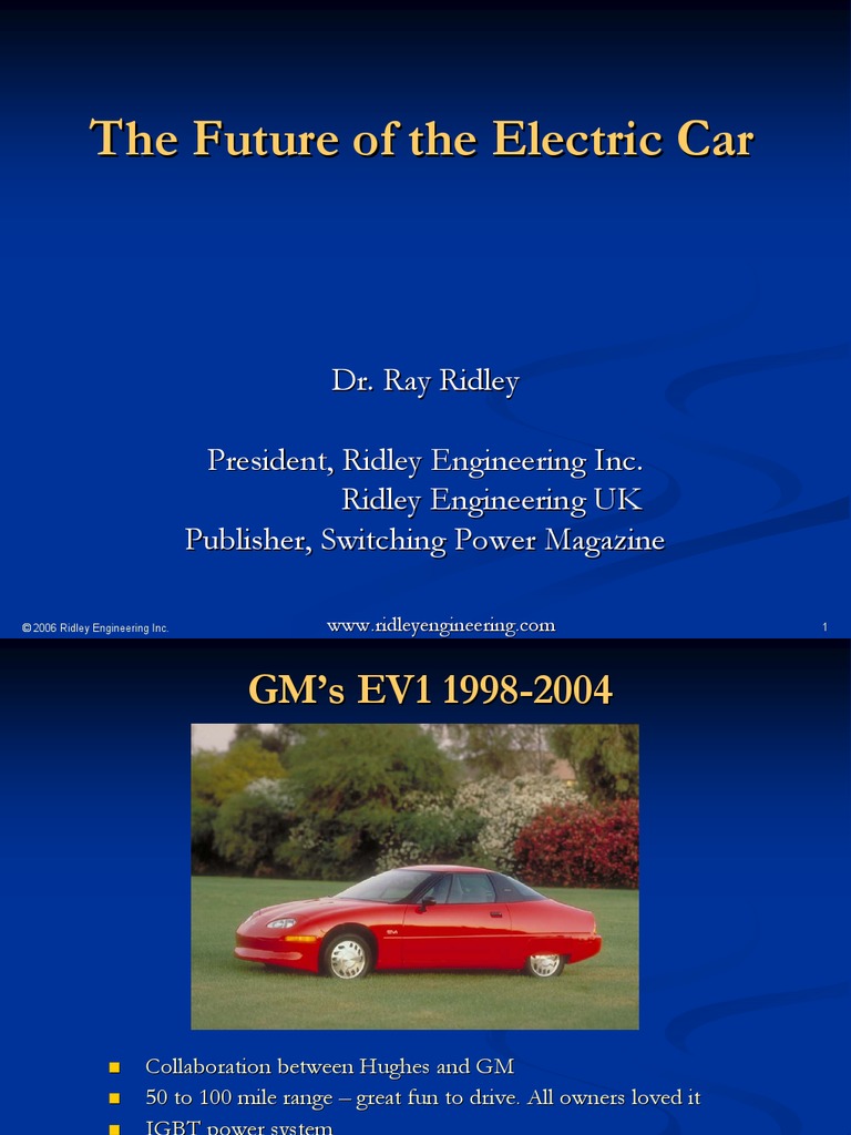 Future of The Electric Car | PDF | Technology & Engineering
