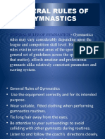 General Rules of Gymnastics