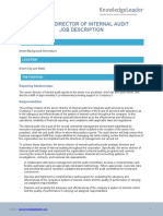 Senior Director Internal Audit Job Description