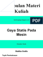 Gaya Statis Pada Mesin