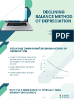 Declining Balance Method of Depreciation: - Sajan Mahat Roll No.: 30