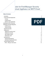 FortiManager Security Management Virtual Appliance On MCP Cloud Deployment Guide - V1.3.2