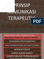 Prinsip-Prinsip Komunikasi Terapeutik