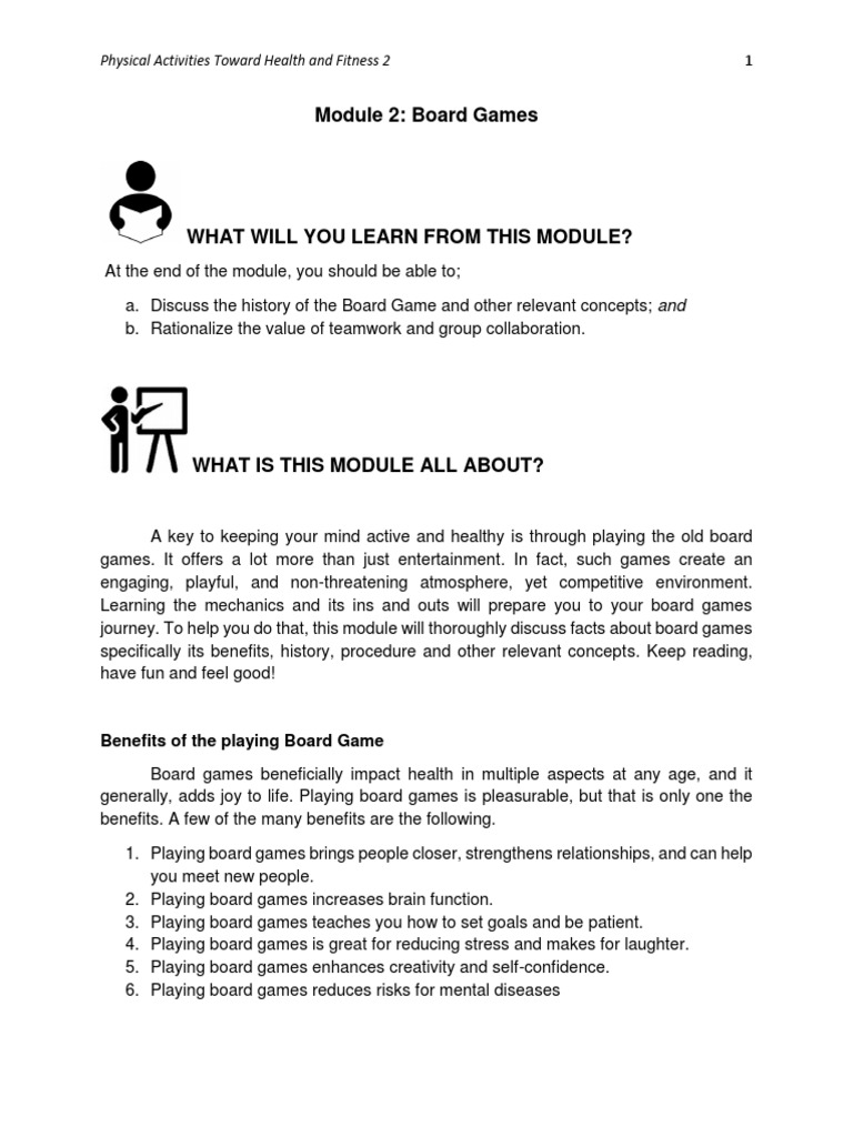 Edited GPE 4 - MODULE 2 - BOARD GAMES | PDF | Gaming